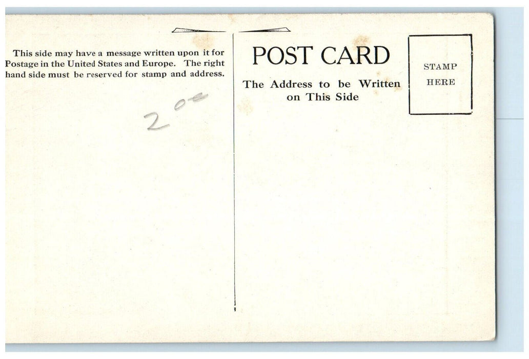 c1910 East South Halls University Exterior Building Valparaiso Indiana Postcard