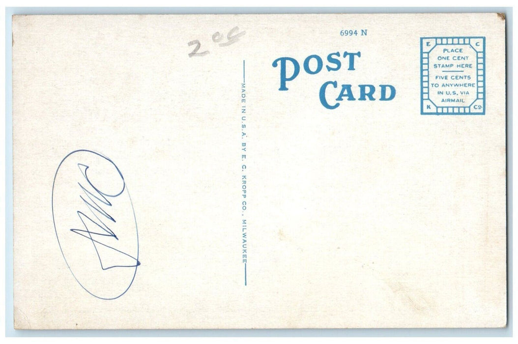 c1940 Regimental Review Senior ROTC Culver Military Academy Indiana IN Postcard