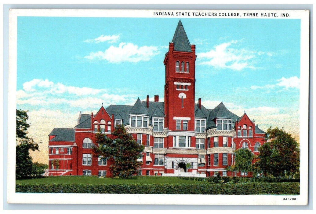 c1920 Indiana State Teachers College Terre Haute Indiana IN Vintage Postcard