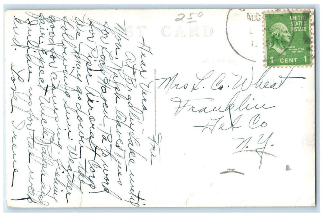 c1925 Bricknell Hall University View Morrisville New York NY RPPC Photo Postcard