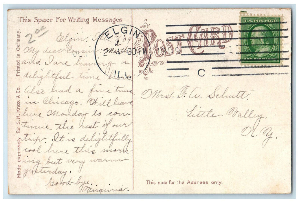 Panoramic View Of D. C. Cook Publishing Co., Elgin Illinois IL Antique Postcard