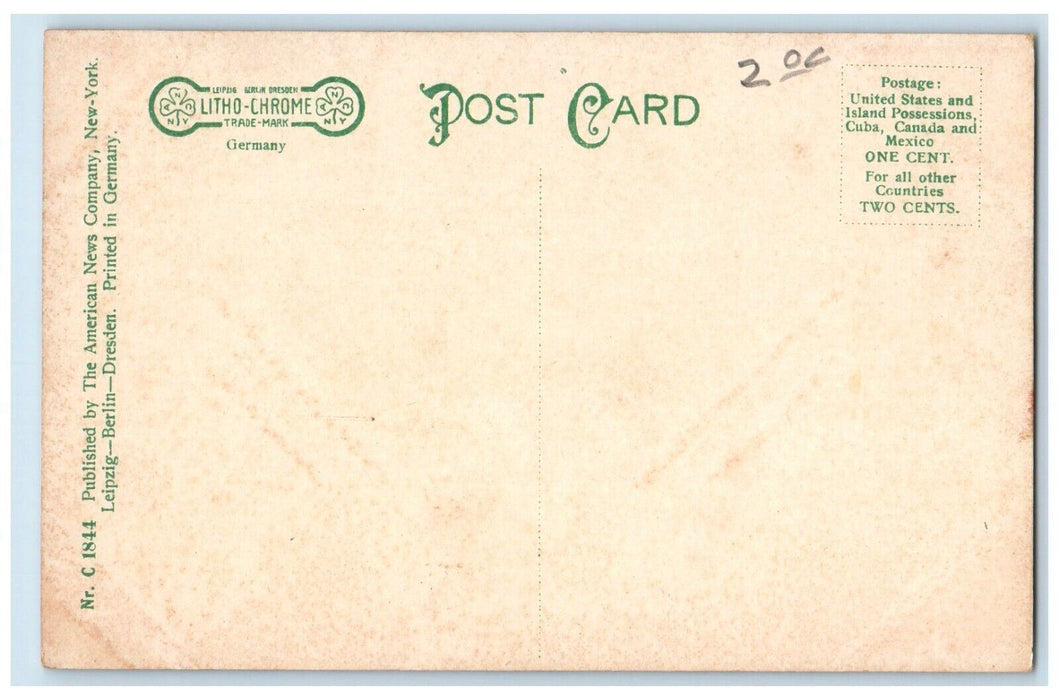 1910 First Cumberland Presbyterian Church Evansville Indiana IN Antique Postcard