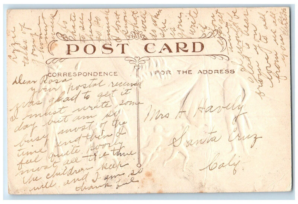 c1910's Independence Day Battle Of Bunker Hill Embossed Posted Antique Postcard