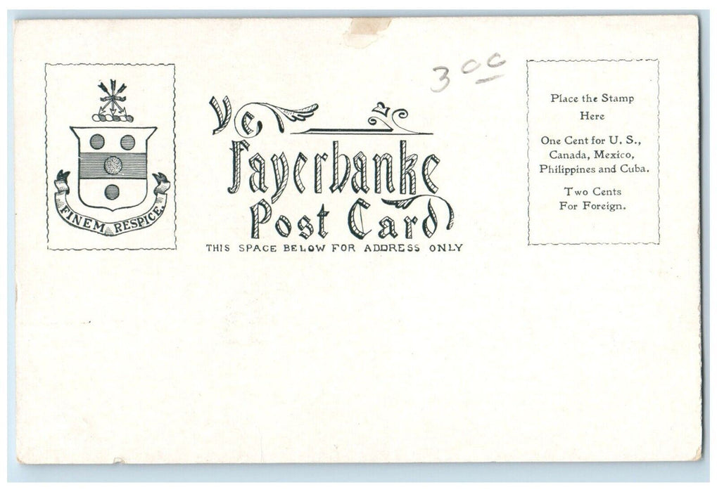 1905 Western Avenue Opposite Pinehurst St Johnsbury Vermont Fayerbanke Postcard