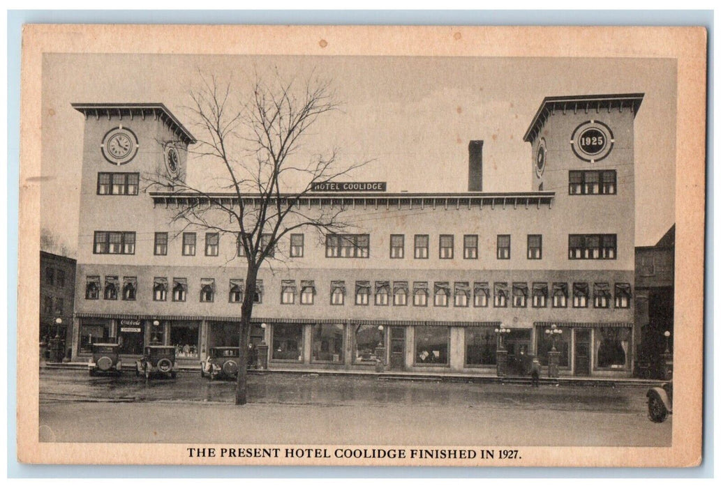 c1944 Present Hotel Coolidge White River Junction Vermont VT Antique Postcard