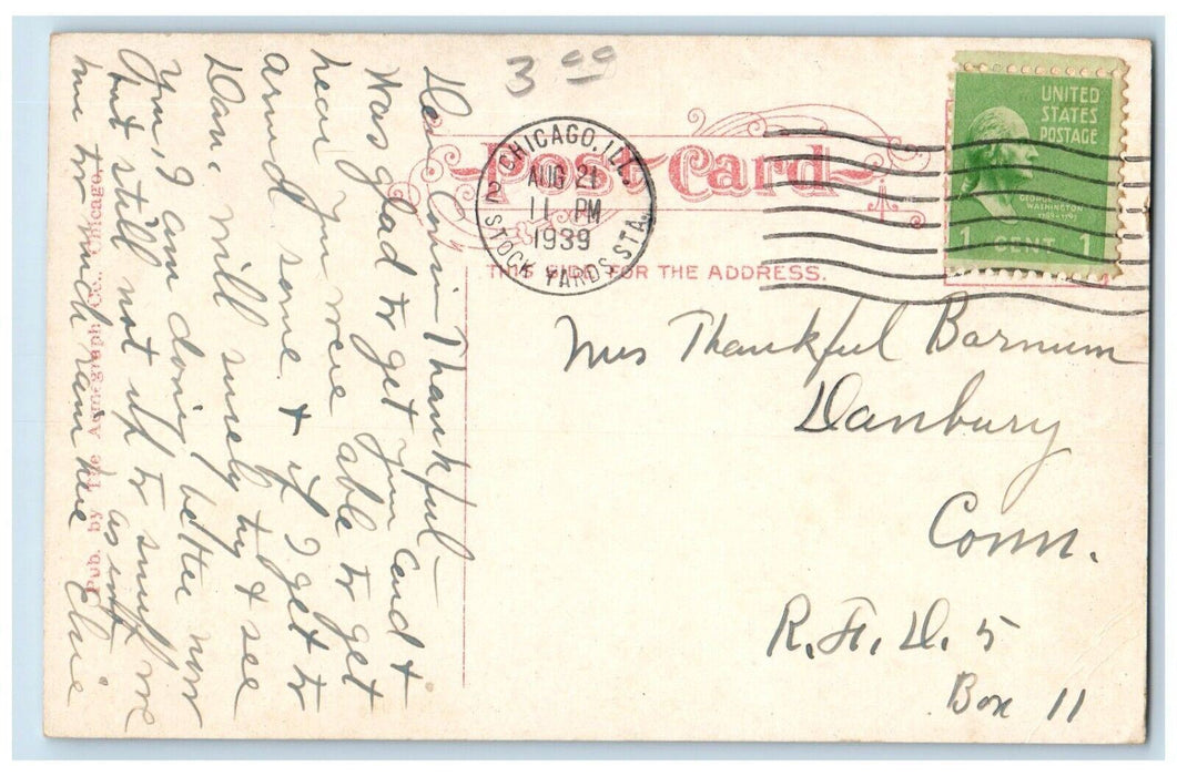 1939 A View of Indiana State Prison Michigan City Indiana IN Vintage Postcard