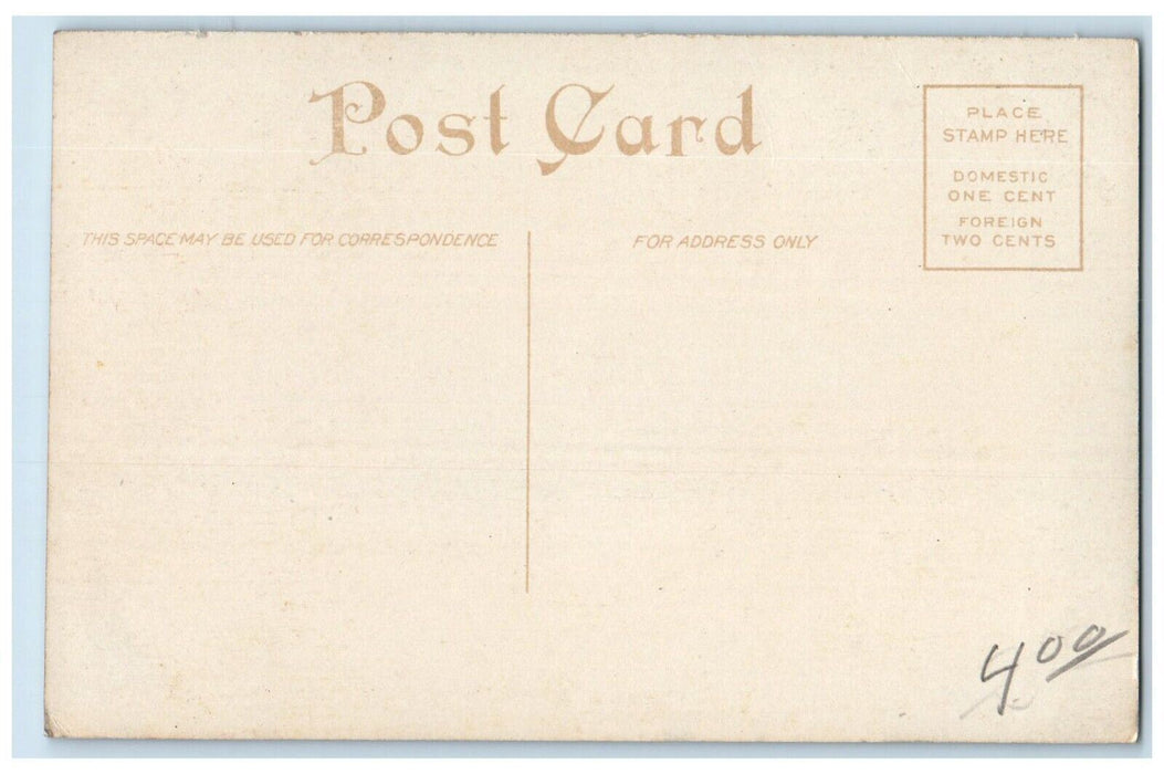 c1910 Broad Street Looking East New Castle Indiana IN Antique Postcard