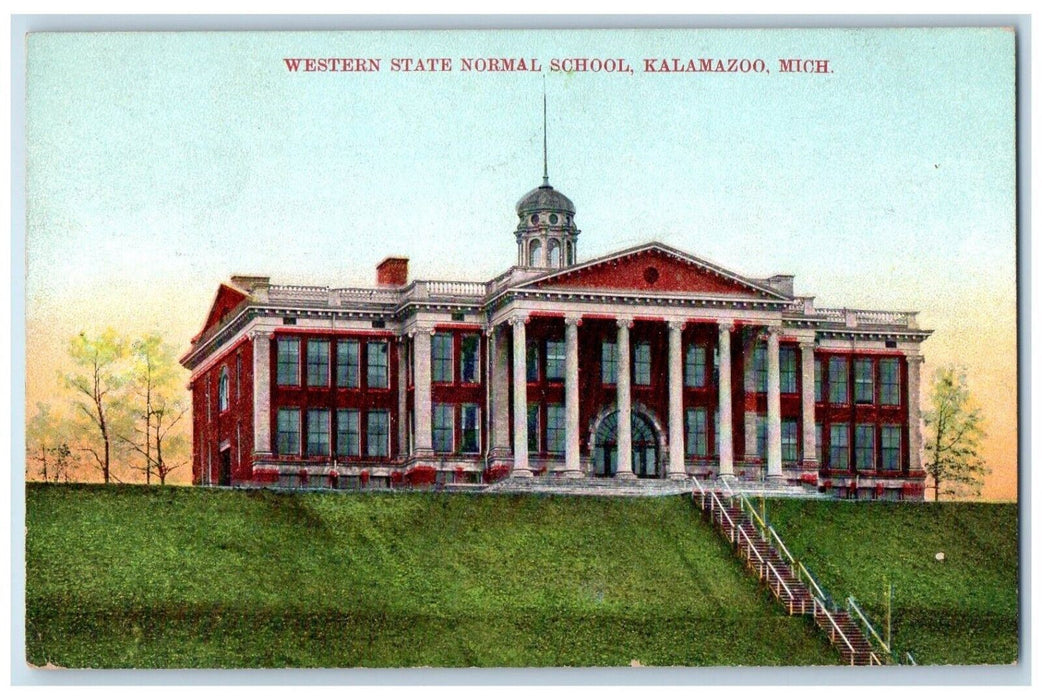 c1910 Western State Normal School Kalamazoo Michigan MI Antique Postcard