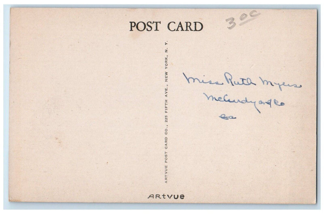 c1940's Henry B Vandercook Hall Western Michigan College Kalamazoo MI Postcard