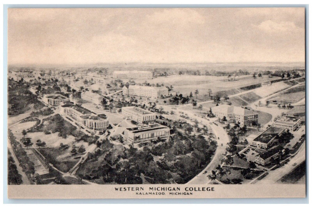 c1950's Western Michigan College Kalamazoo Michigan MI Unposted Postcard