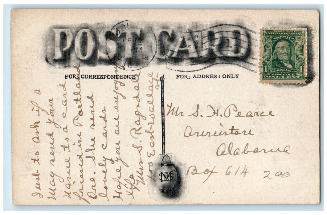 View Of Auditorium At Dellwood Joliet Illinois IL Antique Posted Postcard