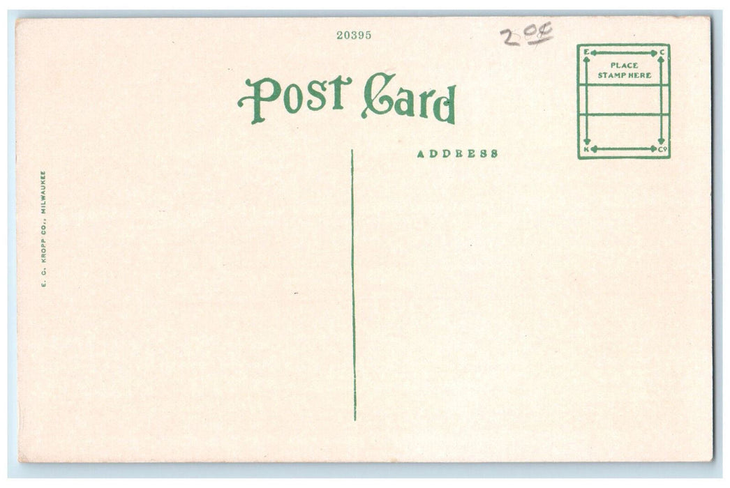Main Hospital United States Naval Training Station Great Lakes IL Postcard