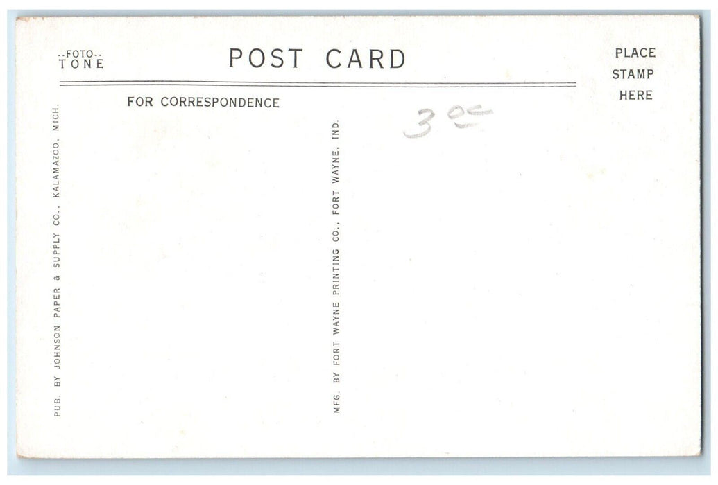 c1950's First Congregational Church Kalamazoo Michigan MI Vintage Postcard