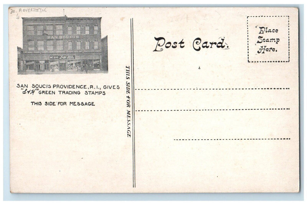 c1910's State Normal School And Capitol Providence RI Advertising Postcard