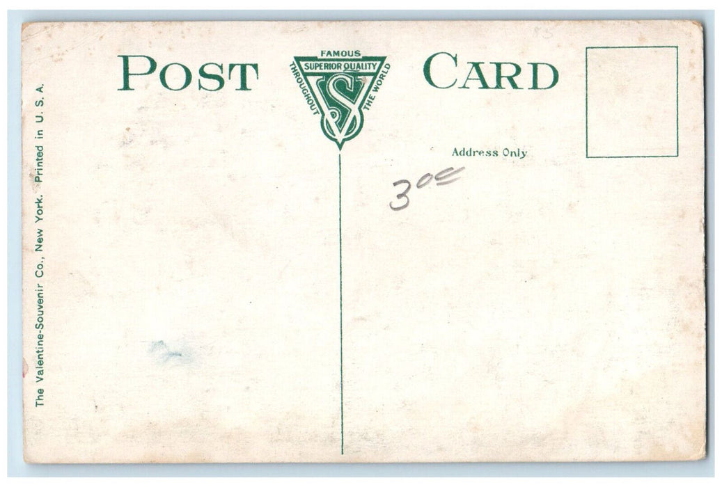 High School Building Exterior Scene Galesburg Illinois IL Antique Postcard