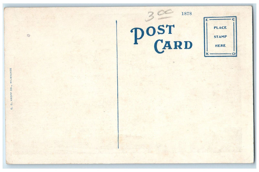 Tarbox Block Building Stephenson Street Freeport Illinois IL Antique Postcard