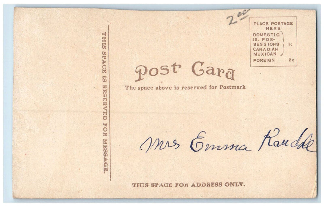 View Of Greene Street Steps Galena Illinois IL Vintage Unposted Postcard