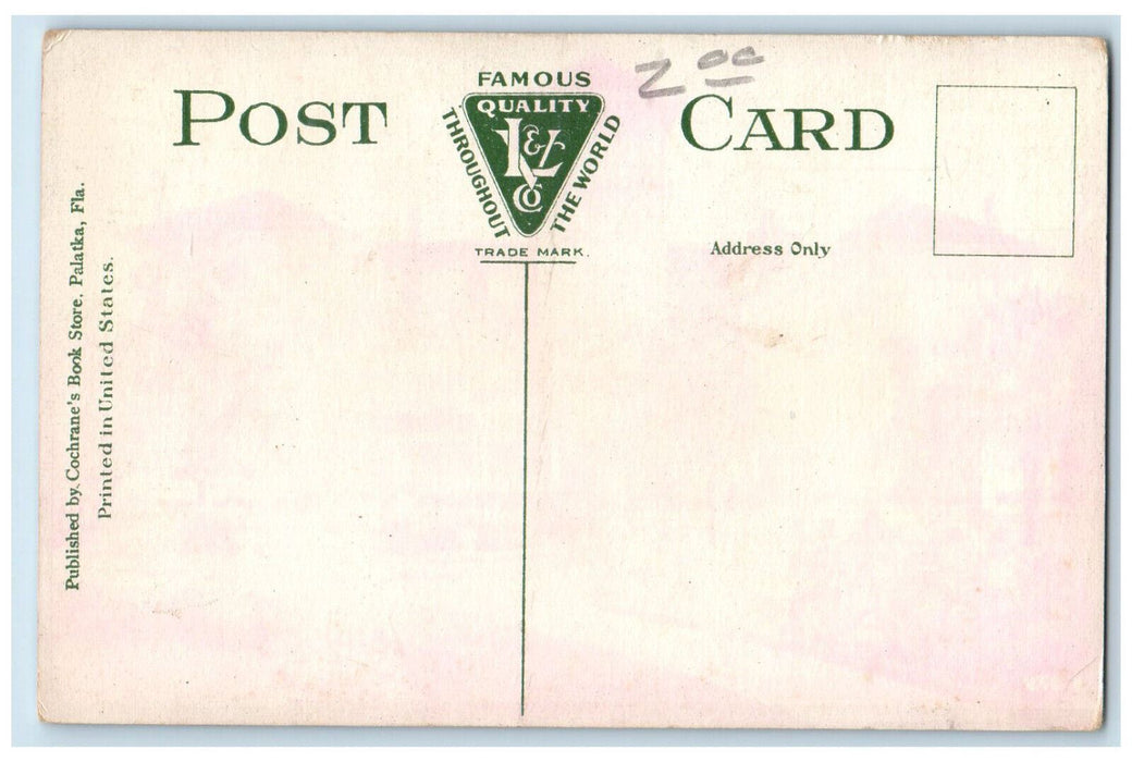 Front View Of The Gables Hotel Daytona Florida FL Antique Unposted Postcard