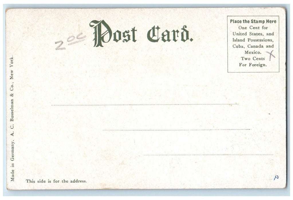 c1905 Cruiser Maryland Dock Navy Yard Charlestown Massachusetts Vintage Postcard
