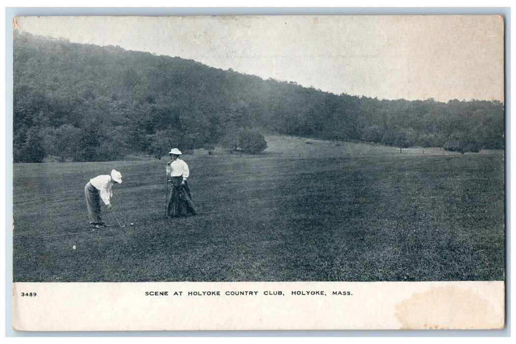 c1905 Scene Holyoke Country Club Holyoke Massachusetts Antique Vintage Postcard