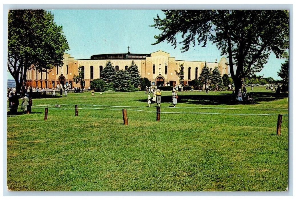 c1960 Shrine North American Martyrs Coliseum Field Auriesville New York Postcard