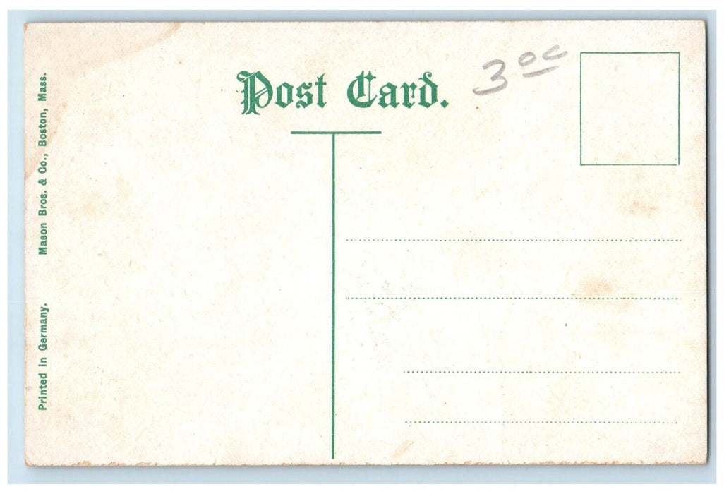 1910 Lynn Railroad Station Locomotive Lynn Massachusetts Posted Vintage Postcard