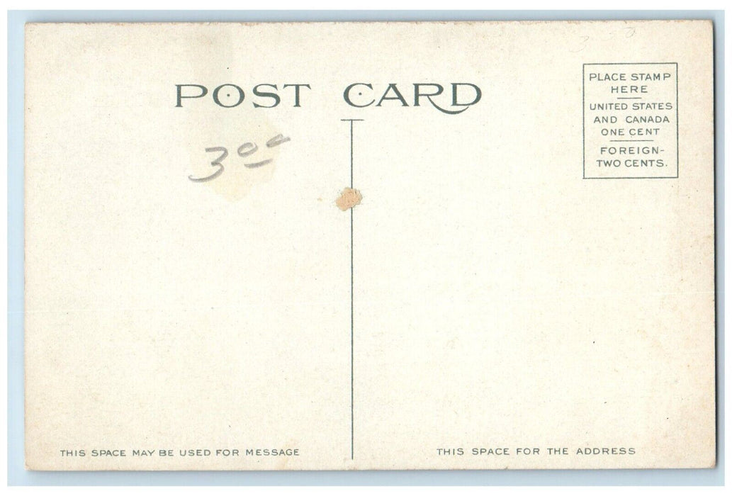c1910 East Side Fire Station Brockton Massachusetts MA Vintage Antique Postcard
