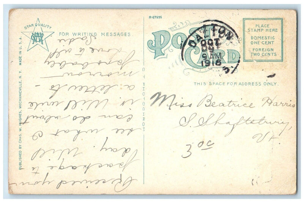 1916 Colonial Theatre Building Pittsfield Massachusetts Antique Vintage Postcard
