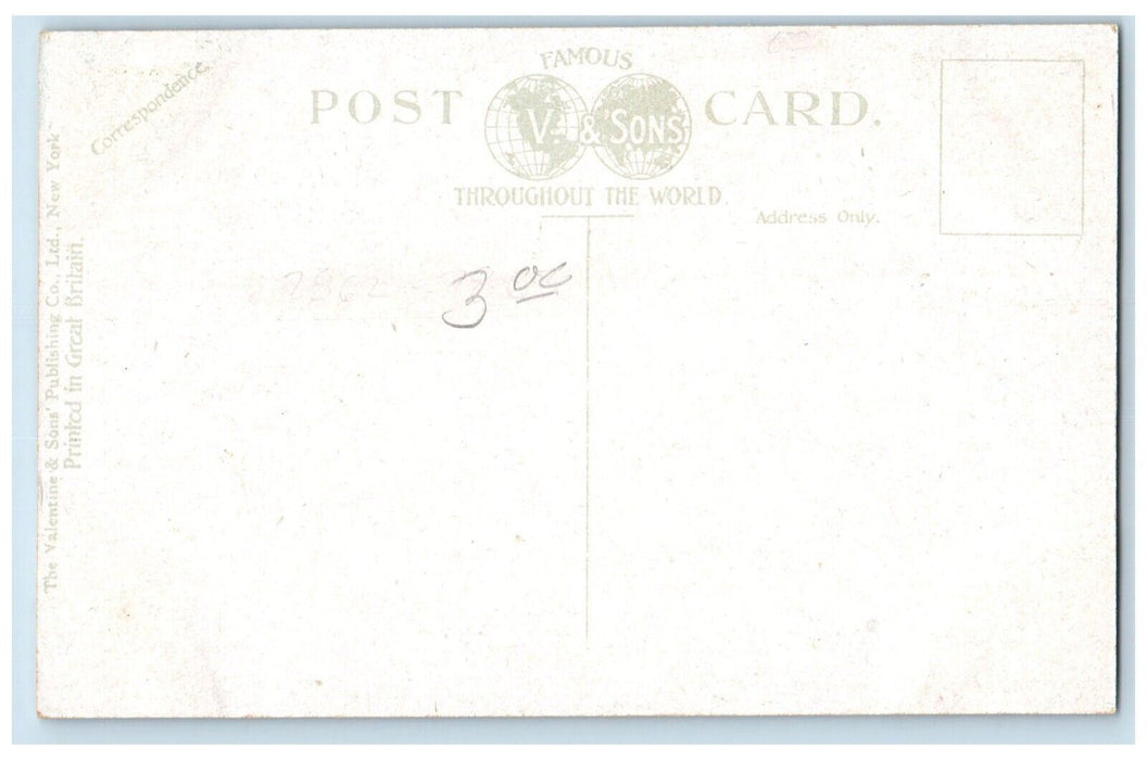 c1910 Exterior Park Square Hotel Building Westfield Massachusetts MA Postcard
