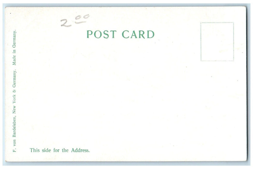 c1905 Mechanics Building Streetcar Boston Massachusetts Vintage Antique Postcard