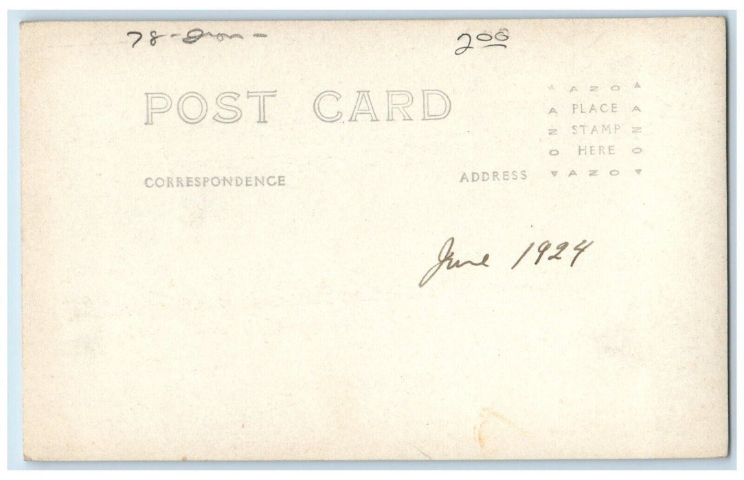 1924 Warner's Lake View Canoes Boat East Berne NY RPPC Photo Unposted Postcard
