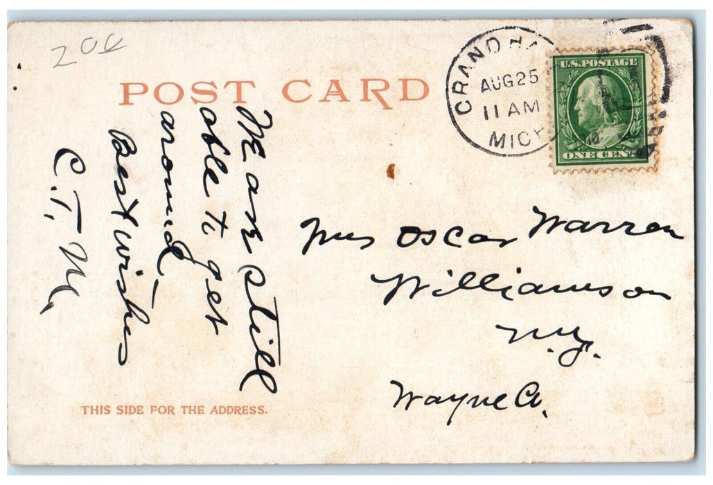 1910 Ryerson Public Library Grand Rapids MI Detroit Publishing Co. Postcard