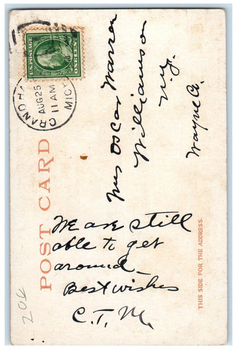 1910 Ryerson Public Library Grand Rapids MI Detroit Publishing Co. Postcard