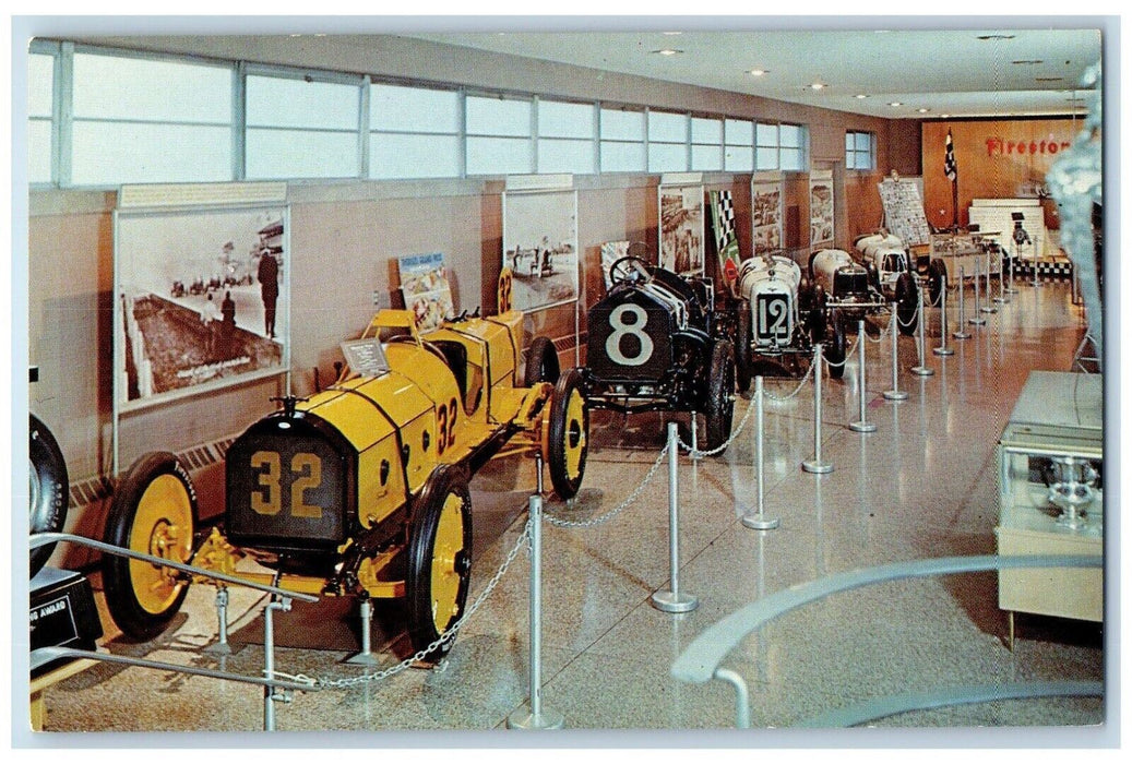c1960 500 Mile Race Museum Motor Speedway Display Indianapolis Indiana Postcard