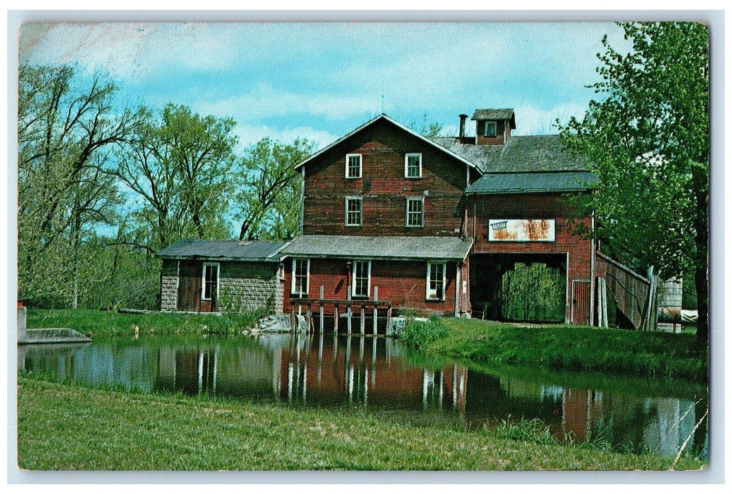 1972 Elkhart County Indiana Bonneyville Mill Buckwheat Briston Indiana Postcard