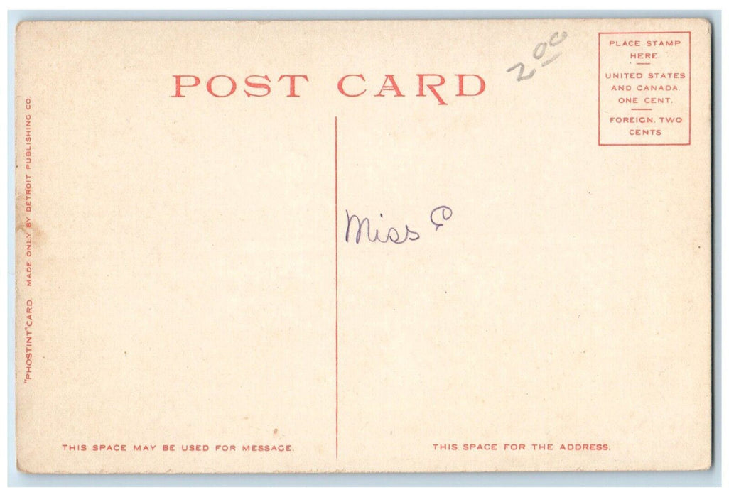 c1910 Passenger Steamer Sainte Claire Ship Canal Michigan MI Antique Postcard