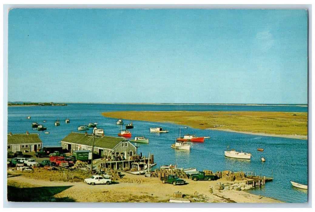 c1960 Aunt Lydia's Cove Chatham Fishing Anchor Cape Cod Massachusetts Postcard