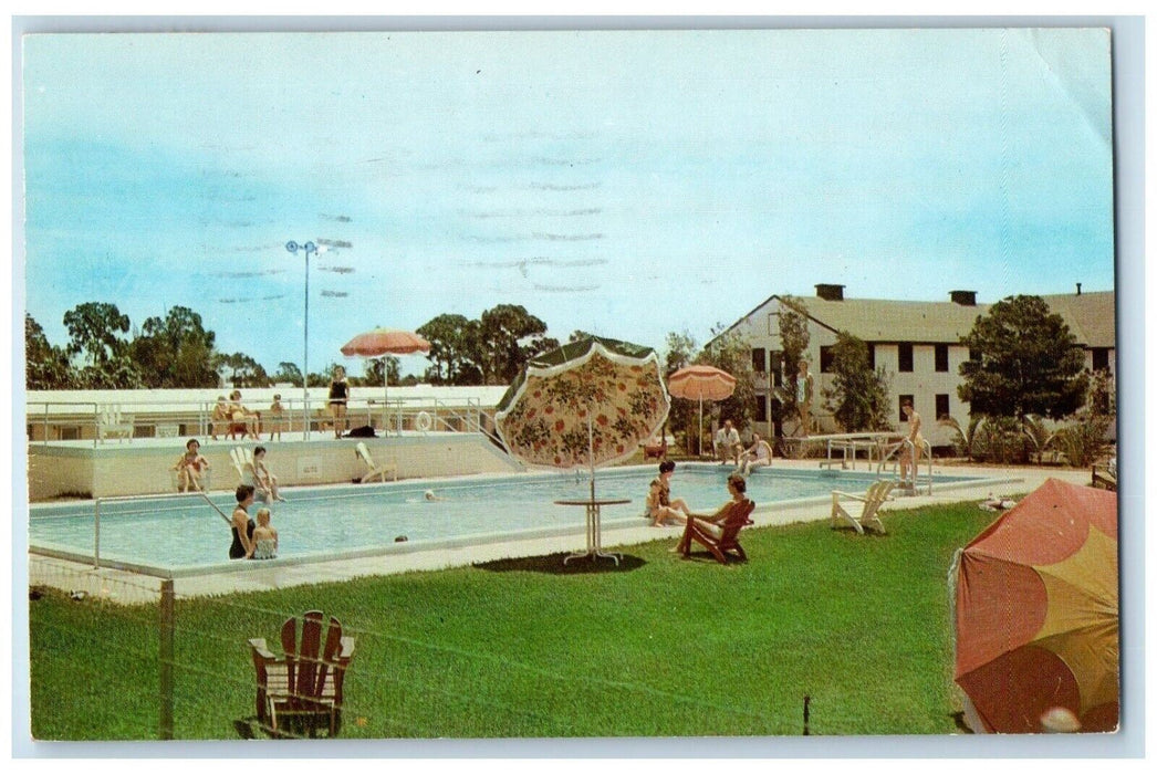 1959 Pool Conference Hotel Boca Raton Bible Conference Grounds Florida Postcard