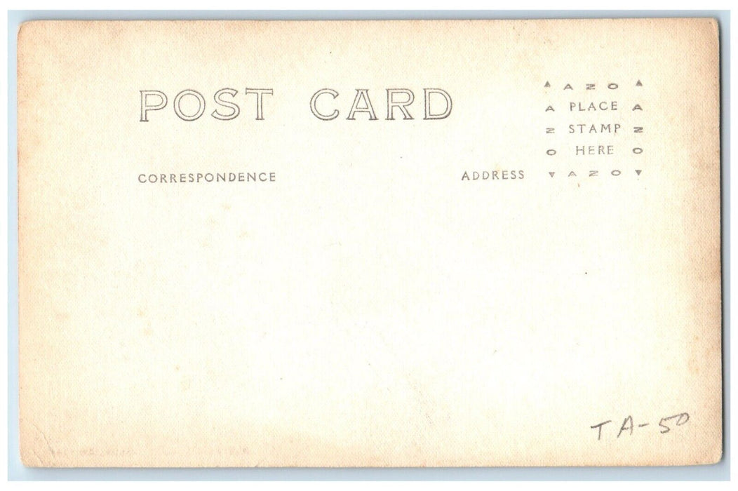 c1920's Plaza Hotel Fountain View Fifth Avenue New York NY RPPC Photo Postcard