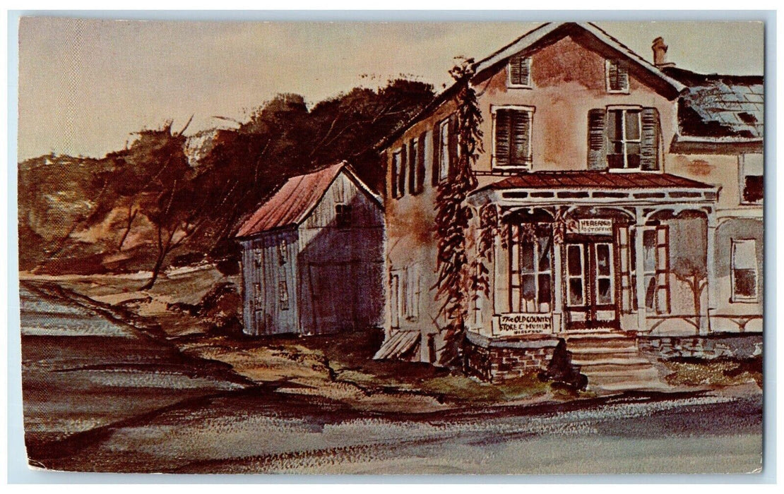 c1960 Old Country Store Museum Junction Routers Hereford Pennsylvania Postcard