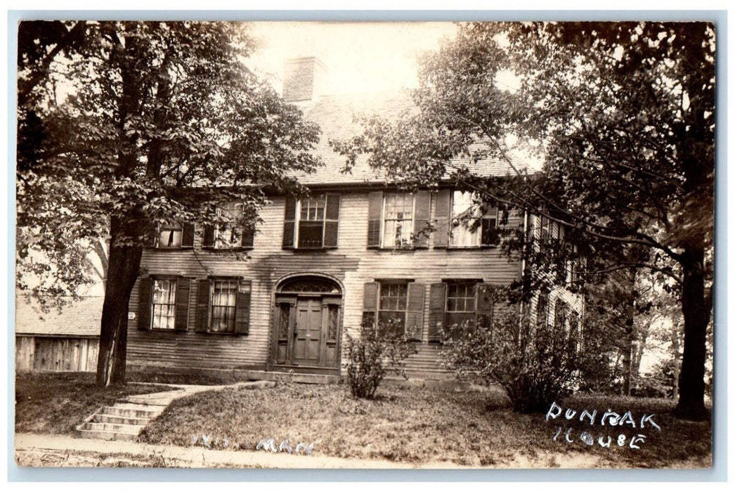 c1926 Residence House View Whitman Massachusetts MA RPPC Photo Unposted Postcard