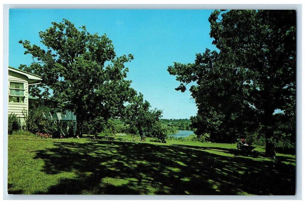 c1960's Overlooking Grand River Valley Paris Ontario Canada Postcard