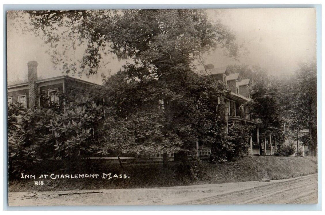 c1910 The Inn At Charlemont Massachusetts MA RPPC Photo Unposted Postcard