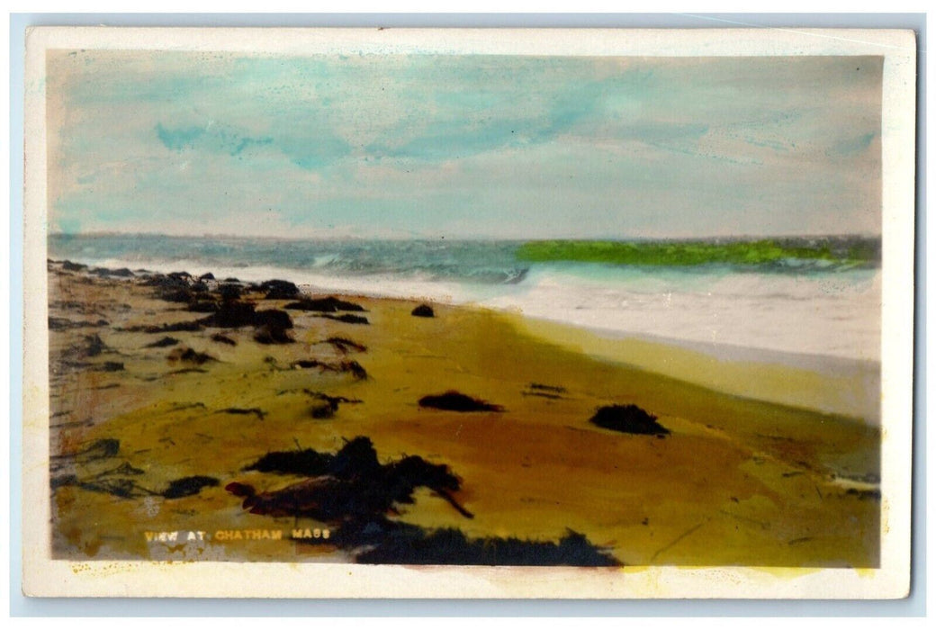 Sea View At Chatham Massachusetts MA Unposted Antique RPPC Photo Postcard