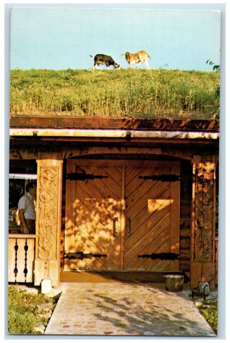 1986 Al Johnson's Swedish Restaurant Butik Sister Door County Wisconsin Postcard