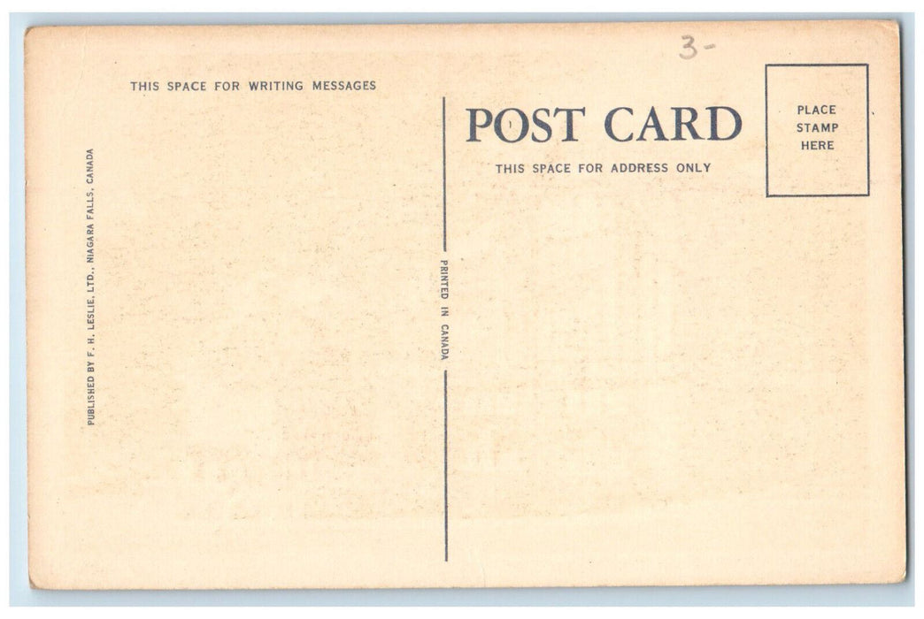 c1940's Fox Head Hotel Niagara Falls Ontario Canada Vintage Unposted Postcard