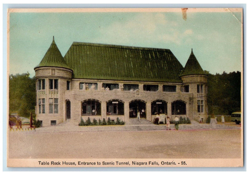 c1940's Table Rock House Scenic Tunnel Niagara Falls Ontario Canada Postcard