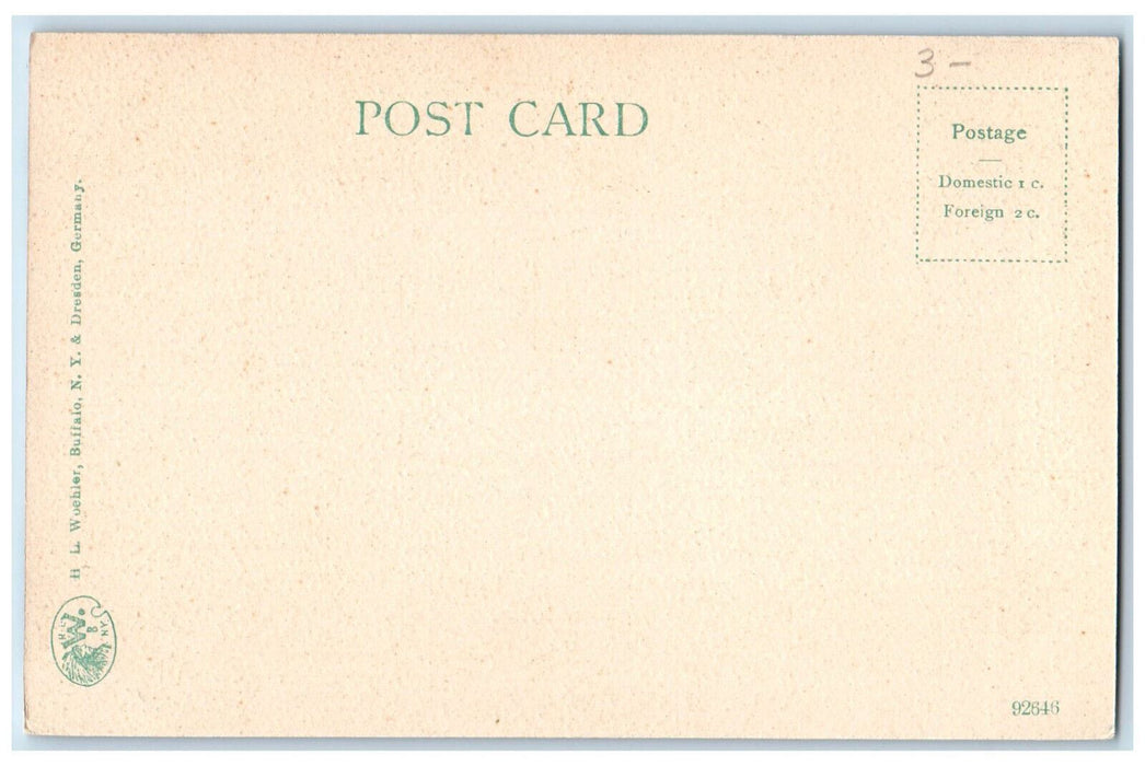 c1940's Horseshoe Fall from Goat Island Niagara Falls Ontario Canada Postcard