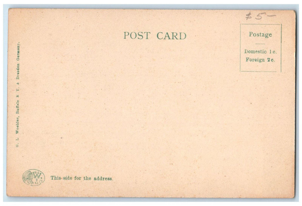 c1940's Horseshoe Fall and Sister Island Niagara Falls Canada Postcard
