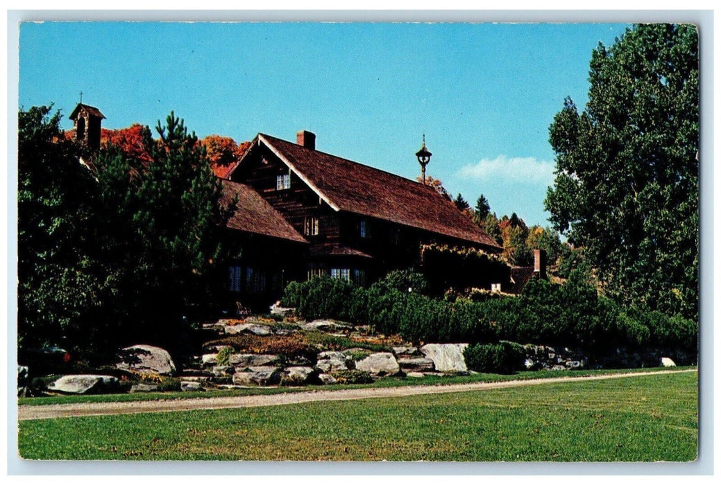 c1960 Trapp Family Lodge High Ridge Mountains Stowe Vermont Sound Music Postcard